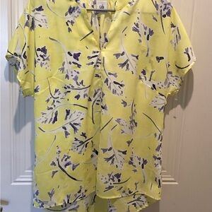 Lightweight Yellow Floral Print Men's Shirt